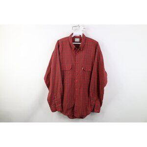 Vintage 80s 90s Levis Silver Label Mens Large Faded Big Pocket Button Down Shirt